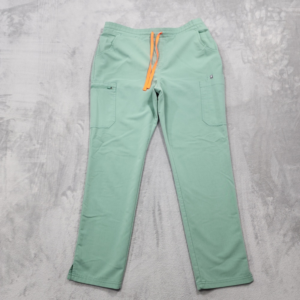 FIGS Pants Womens L Green Yola Technical Collection Straight Cargo Scrub Uniform